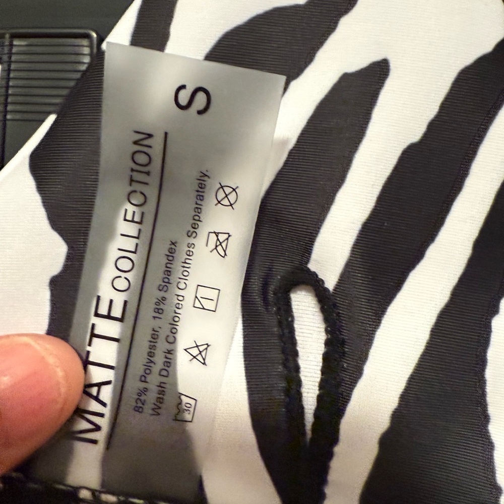 MATTE Collection Zebra Print Bikini Set - Picture 4 of 7